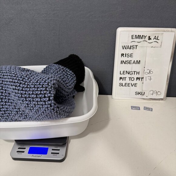 Krimson Klover Womens MVP3 Full Zip Sweater Size XS Blue Black Elbow Patch Wool - Picture 13 of 16